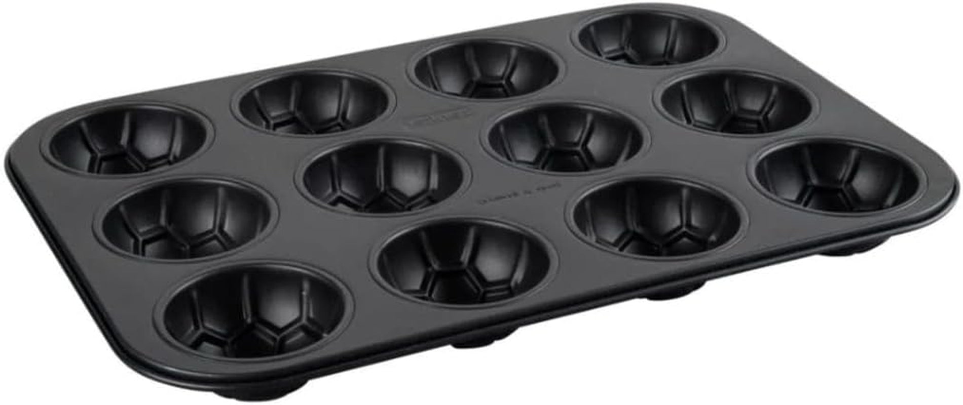 Zenker 12Er Muffinform – Muffinbackblech Für Muffins Und Cupcakes Aus Der Serie Soccer Baking– Hitzebeständiges 12Er Muffinblech Mit Antihaftbeschichtung, Schwarz Molds and trays for baking Naty Shop
