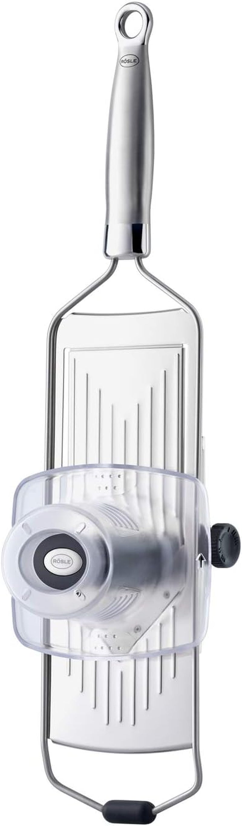 RÖSLE gourmet slicer High-quality slicer for truffles, fine mushrooms, parmesan, radishes, thin slices, stainless steel 18/10 Peeler RÖSLE V-blade slicer