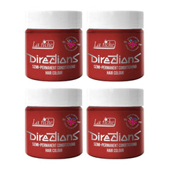 Culoare semipermanentă pentru păr Directions 100ml tub - Deep Purple Vopsea pentru par Naty Shop Poppy roșu 100 Ml (pachet de 4)