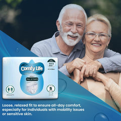 Premium Incontinence Panties for Adults, High Absorbency, Size S, 12 Pieces