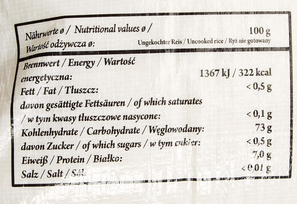 Fragrant rice/jasmine rice, long grain, AAA quality, 1 package (1 x 18 kg)