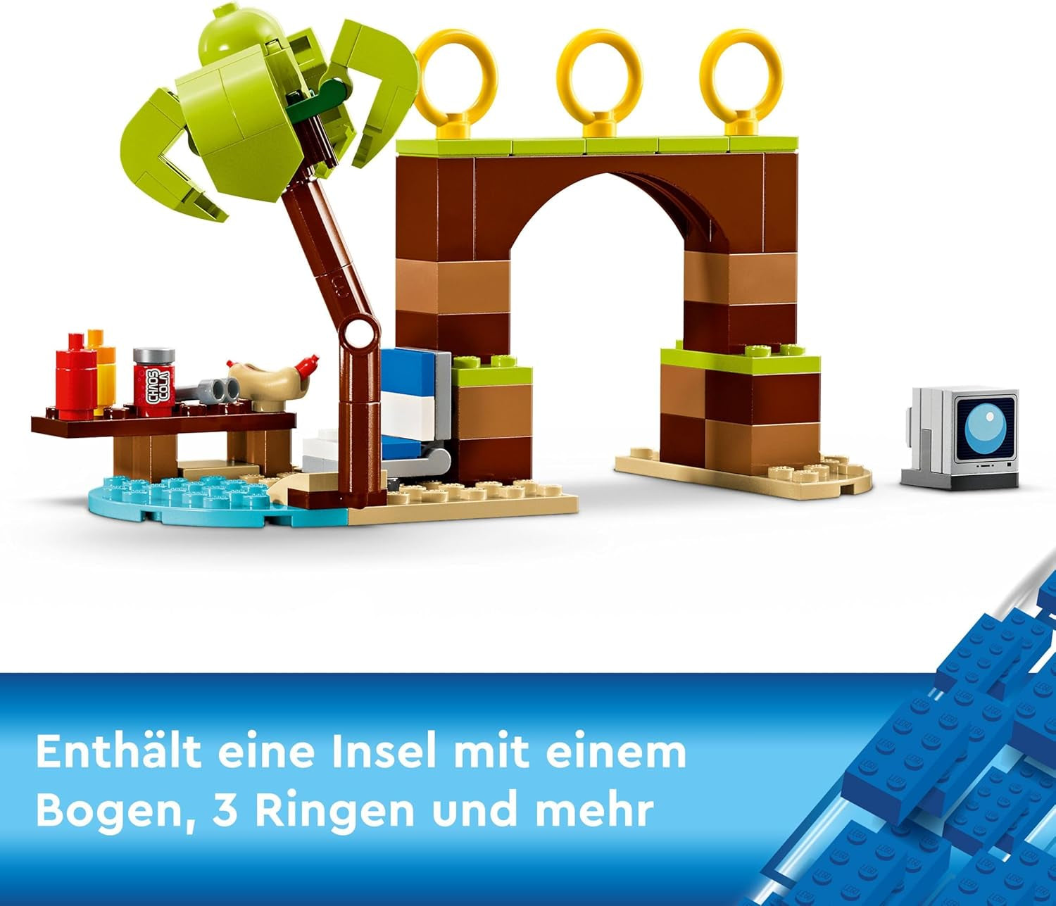 LEGO Sonic the Hedgehog Tails™ Adventure Boat, jucărie interactivă cu personaje de jocuri video și schiuri de apă, cadou pentru băieți, fete și gameri de la 8 ani 76997 Seturi de constructie Besuche den LEGO-Store