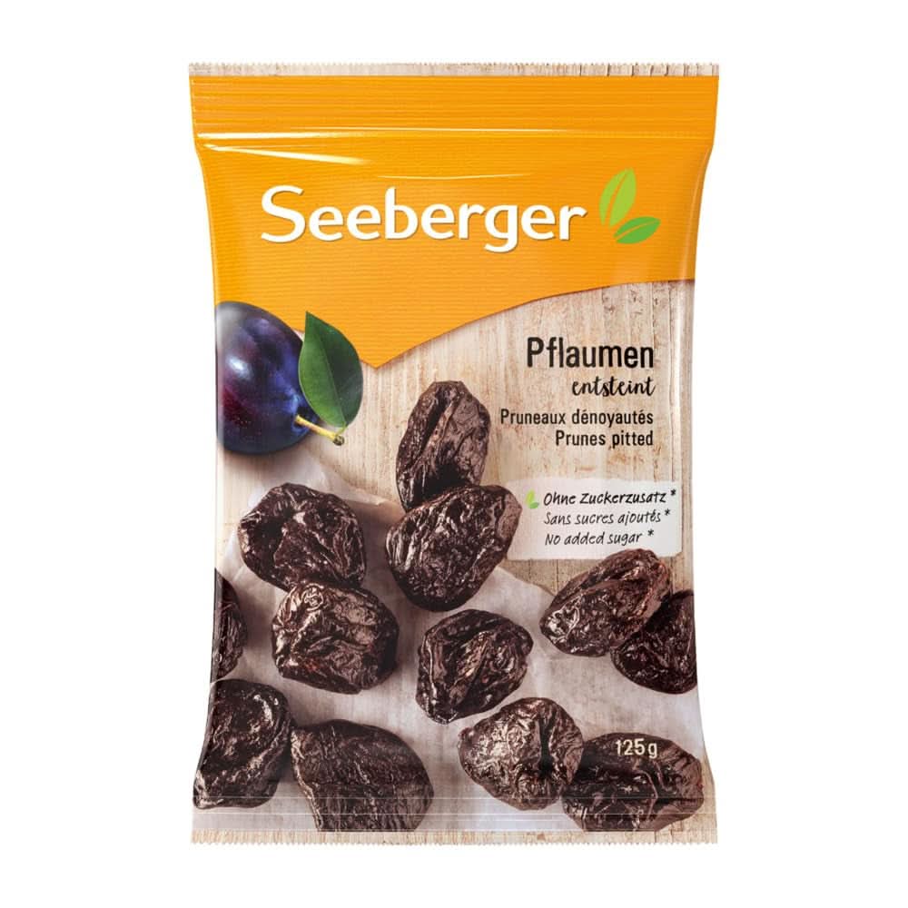 Seeberger Extra Large Tasty Best Quality Prunes - Very Sweet and Aromatic 13 x 125 Grams Naty Shop Dehydrated Products 13 x 125 Grams
