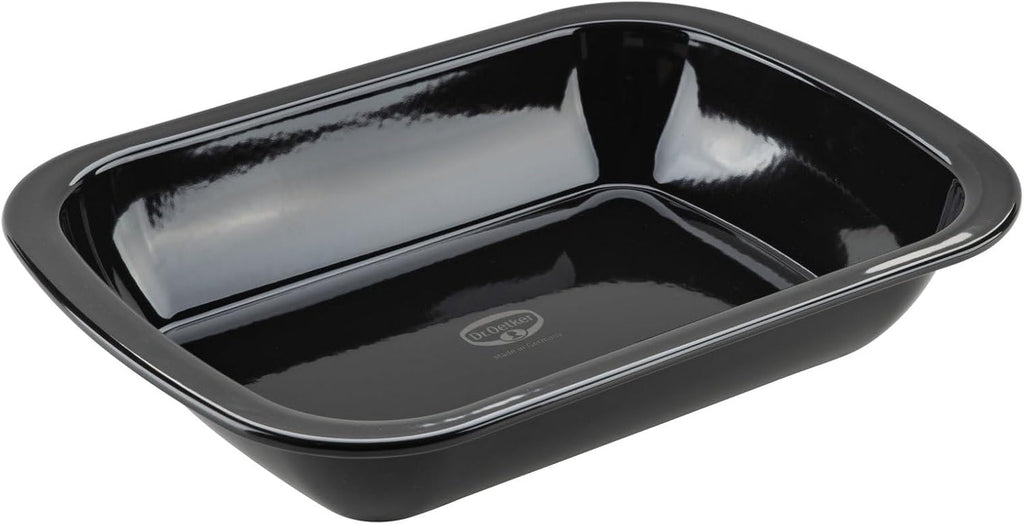 Dr. Oetker Back-Idee Kreativ Dessert- Und Auflaufform Aus Emaille, 39,5 X 28 X 6,5 Cm– Hitzebeständig Bis 400°C, Schnittfest, Kratzfest, Induktionsgeeignet, Schwarz Matrite si tavi pentru copt Naty Shop 34 X 24 Cm