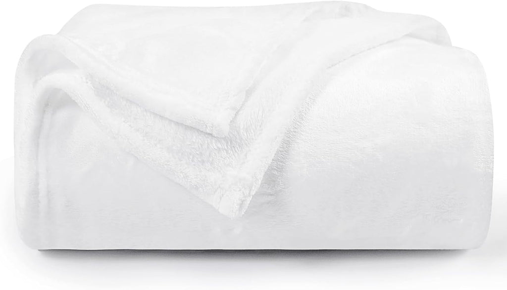 Aisbo Cuddly Blanket Fluffy Blanket Grey - Fleece Blanket 150X200 Cm XL Warm Sofa Blanket, Cosy Living Blanket Light Grey Soft As Living Room Blanket Couch Blanket For Winter Paturi si Cuverturi Besuche den Aisbo-Store Alb 130 X 150 Cm