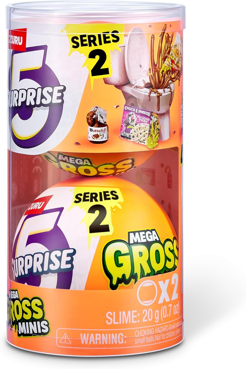 5 Surprise 77568 Capsule Gross Mega Gross Minis Series 2 from ZURU, 2 Capsules Action figures Naty Shop