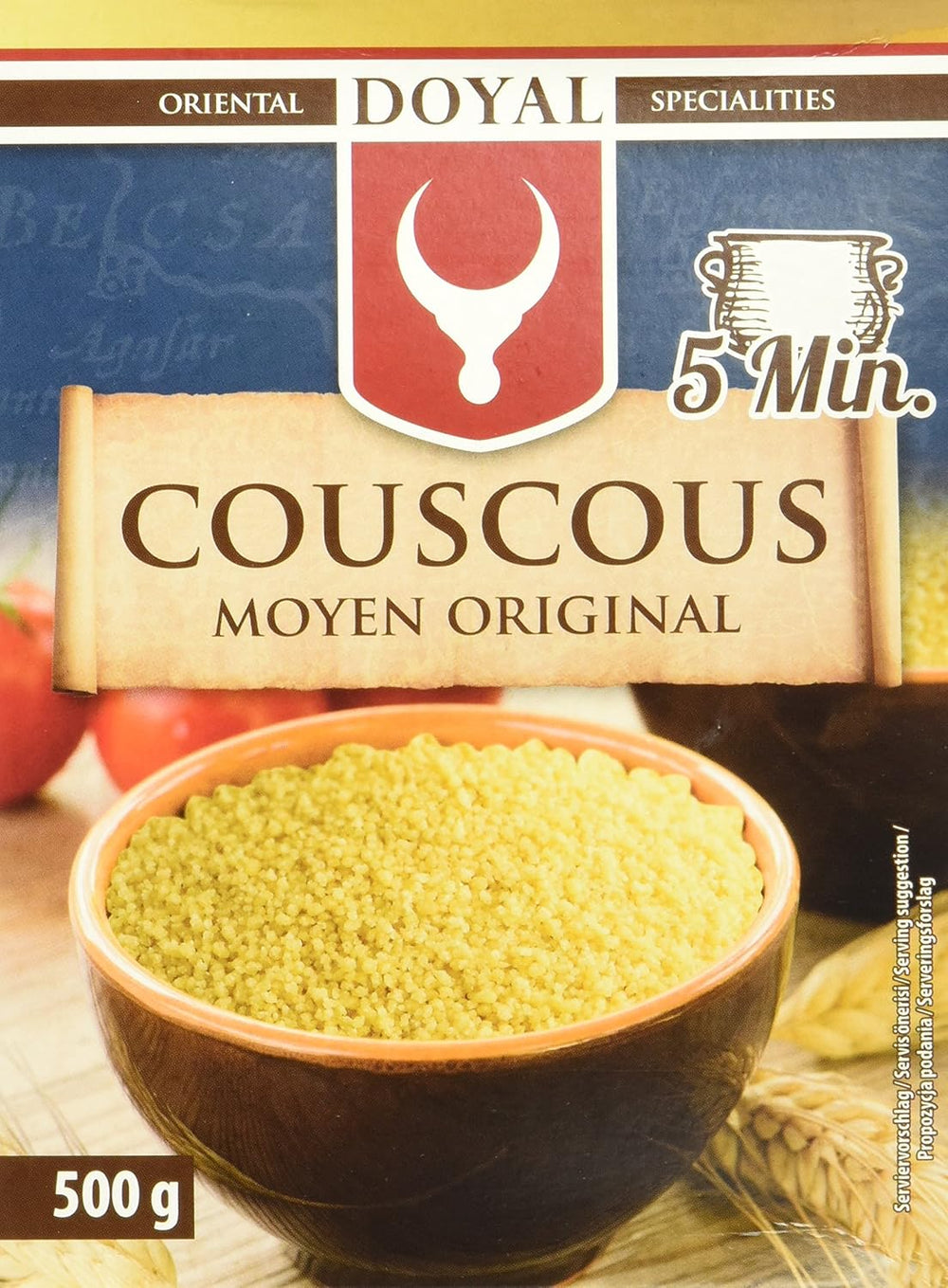 Couscous – Light and fluffy couscous with a slight nutty flavor – A typical North African specialty – 1 x 500g