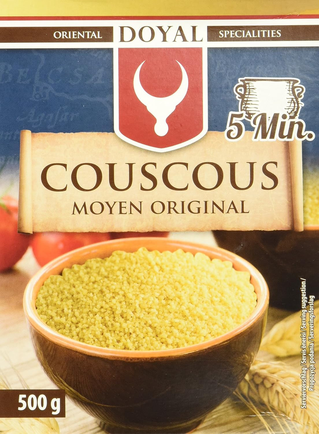 Couscous – Light and fluffy couscous with a slight nutty flavor – A typical North African specialty – 1 x 500g