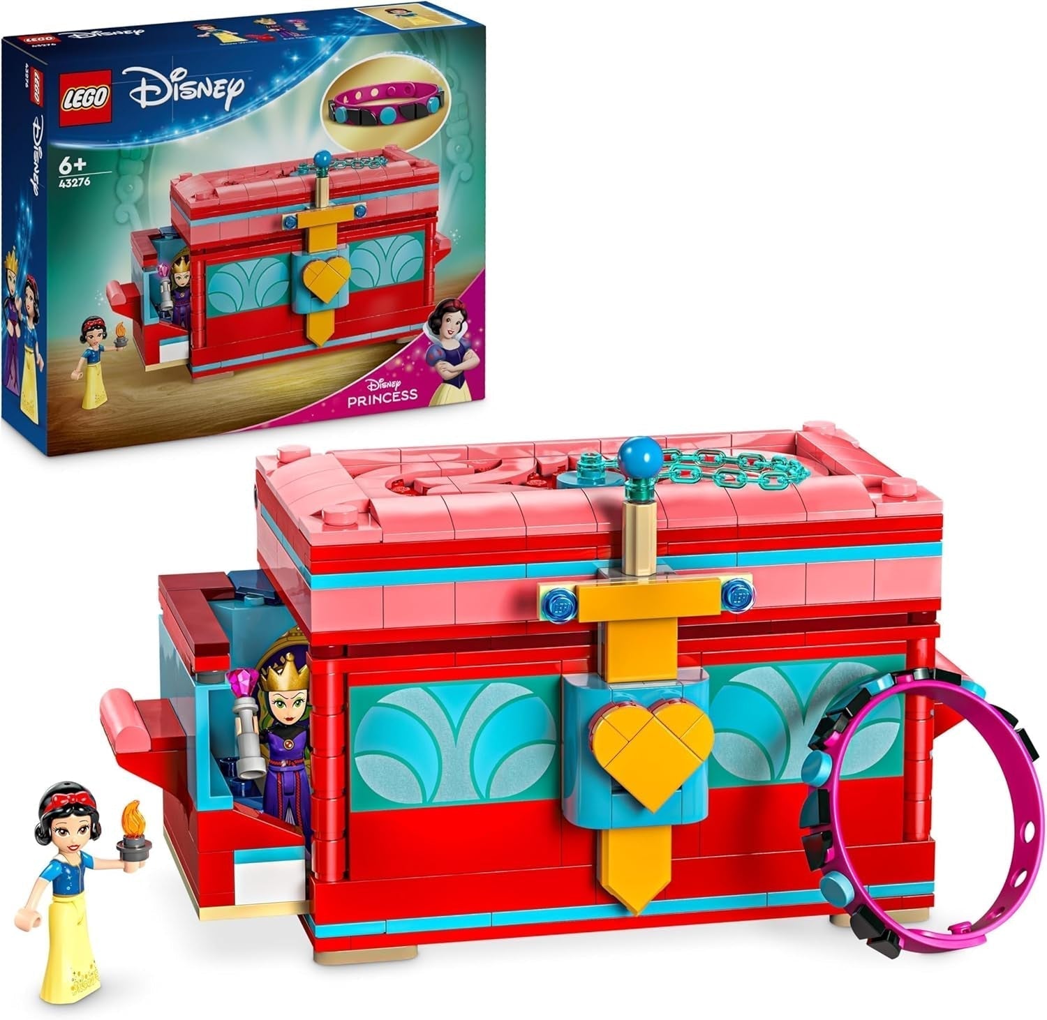LEGO Ç€ Disney Frozen Elsa's Winter Palace, build-and-play set for children with model palace and ELSA and Anna minifigures, gift for girls, boys and movie fans from 6 years old 43244 Building sets Besuche den LEGO-Store Jewelry box Snow White