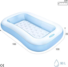 Intex Rectangular Pool - Above Ground Children's Pool - Children's Pool - 166 x 100 cm x 25 cm - For 2+ years