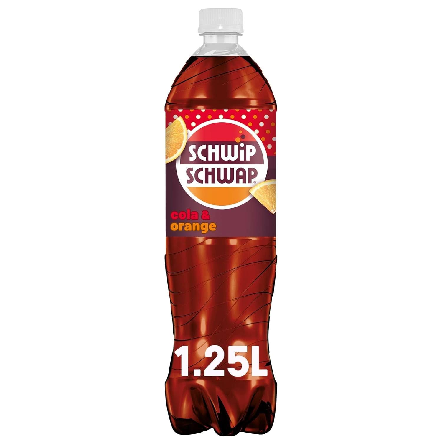 SCHWIPSCHWAP, The Original - Caffeinated cola soft drink with oranges, set 6 x 1.25 liters Non-alcoholic drinks Naty Shop