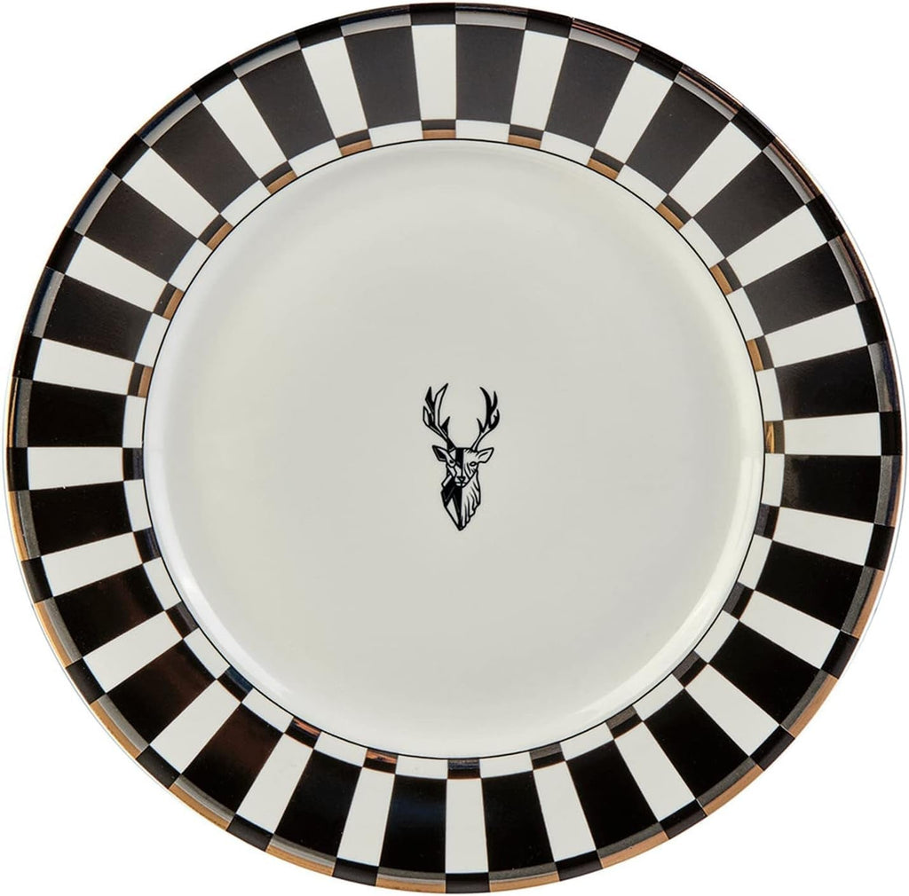 Karaca Aries 24 Teilge Für 6 Personen Kombiservice, Tafelservice, Geschirr-Set, 6X Servierteller, 6X Stück Tiefer Teller, 6X Kuchenteller, 6X Schalen, Porzellan Seturi vesela masa Naty Shop