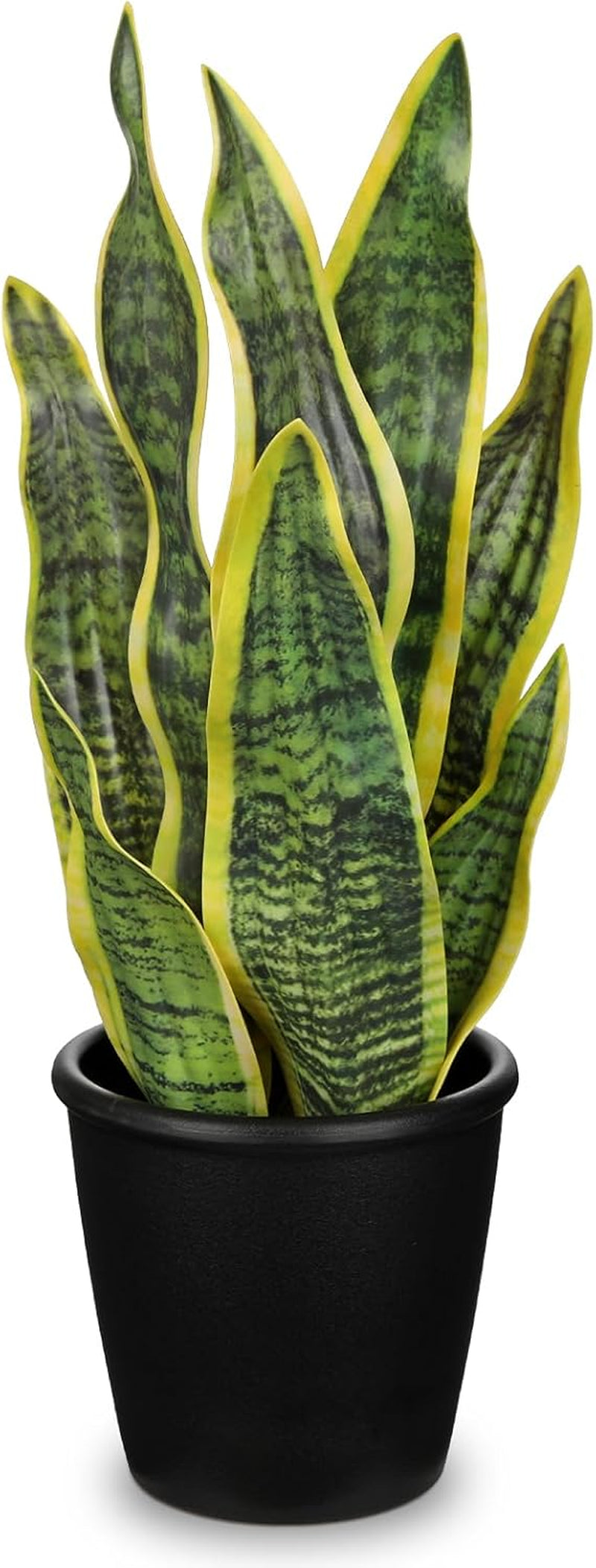Sansevieria Kunstpflanze Im Keramiktopf, Kleine Zimmerpflanze, Künstliche Schlangenpflanze, Kunstpflanzen Wie Echt Perfekt Für Badezimmer Schlafzimmer Home Office Dekoration, Höhe 33Cm