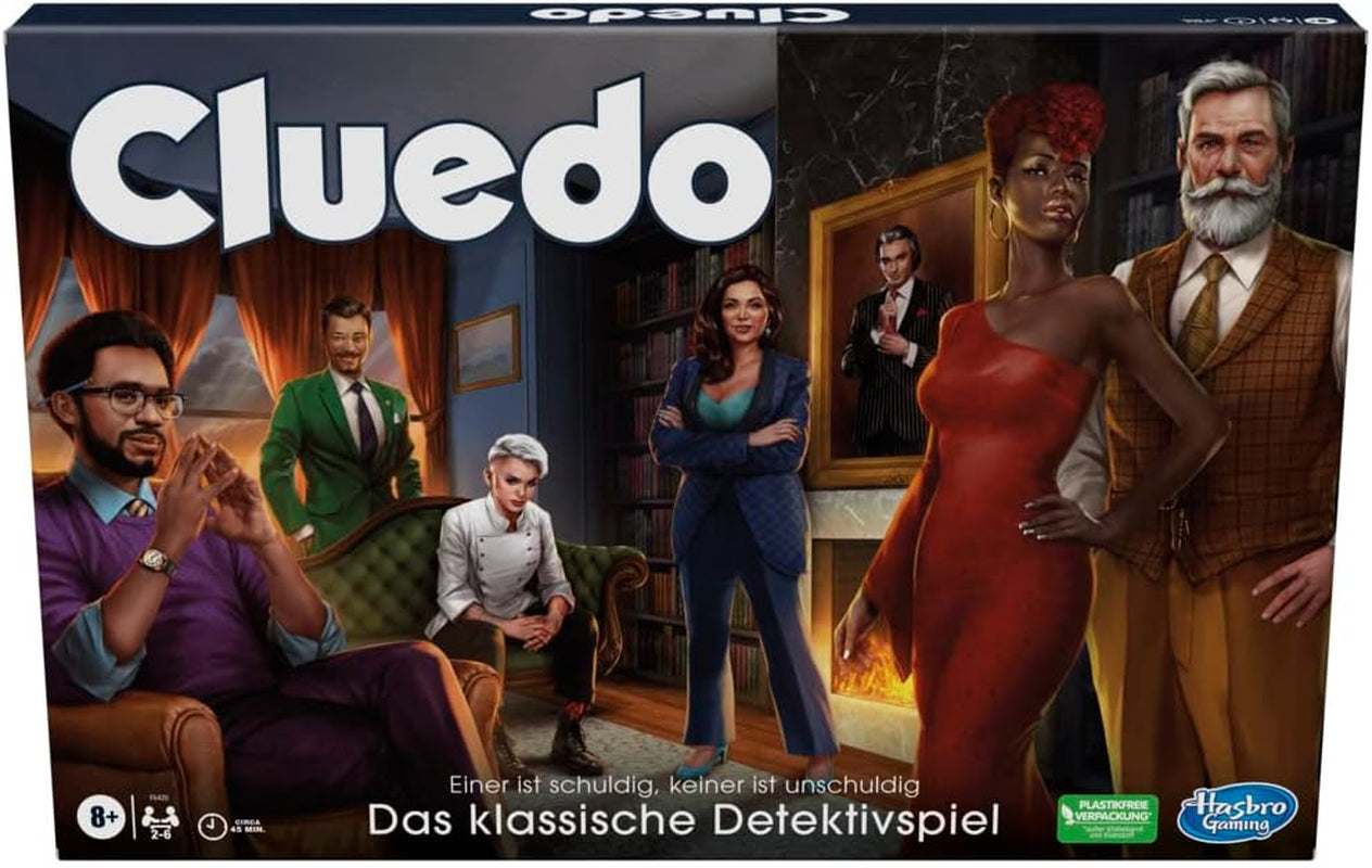 Hasbro Gaming Cluedo Board Game for Kids Ages 8 and Up, Redesigned Cluedo Game for 2 to 6 Players, Detective and Puzzle Game, Mystery Game Perfect for
