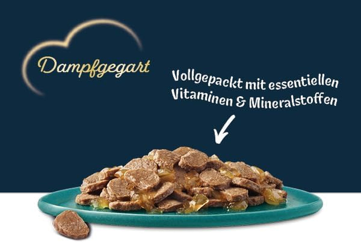 Felix Delicious Hrană umedă feliată pentru pisici în jeleu, varietate de arome de la apă, pachet de 6 (6 x 10 pliculețe a câte 80g fiecare)