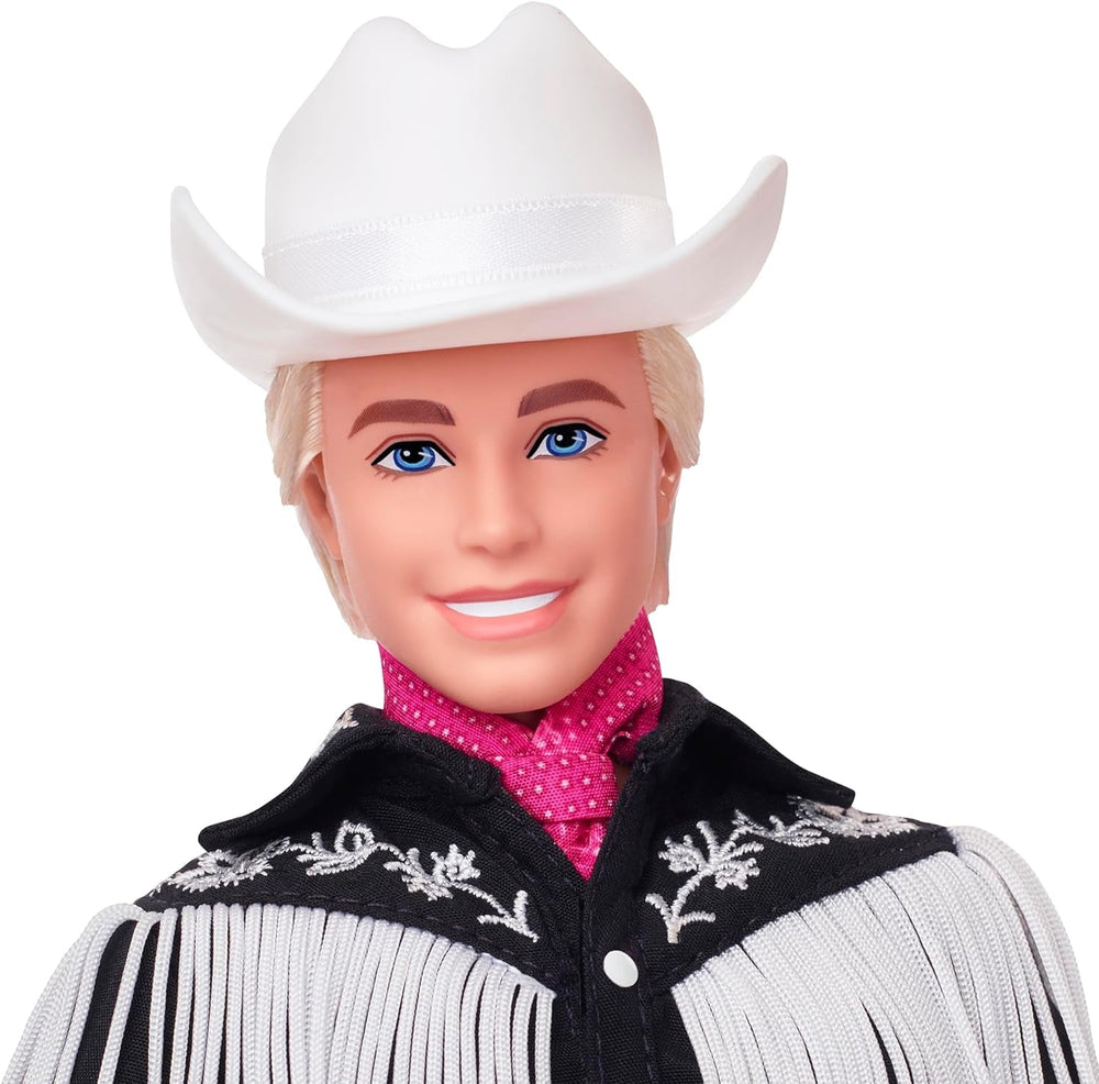 BARBIE the MOVIE Ken - Collectible Doll in Western Outfit, Vintage Shirt, Cowboy Hat, White Boots from the Movie for Ages 3 and Up, HRF30 Naty Shop Dolls