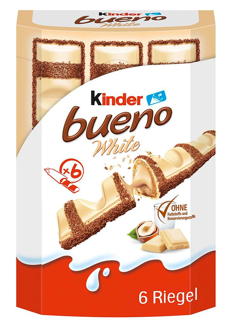 Kinder Bueno Mini - Crunchy Wafer Chocolate Bars, Milk Cream and Hazelnuts and Fine Milk Chocolate - Carnival Treats - 1 Bag of Mini Individually Wrapped Bars (1 x 108g)