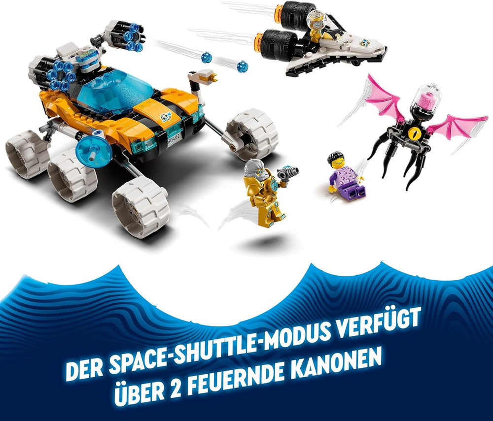 LEGO Dreamzzz 2-In-1 Mr Oz's Space Buggy Toy Car or Space Shuttle Set Includes Mr Oz, Albert and Jayden Minifigures, Space Gift for Kids 8+ 71475 Building Sets Besuche den LEGO-Store