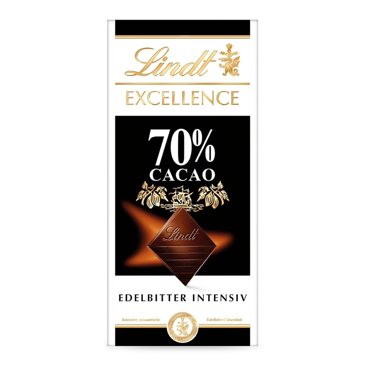 Lindt EXCELLENCE 70% cocoa - dark chocolate, 100 gram tablet Naty Shop Default Title