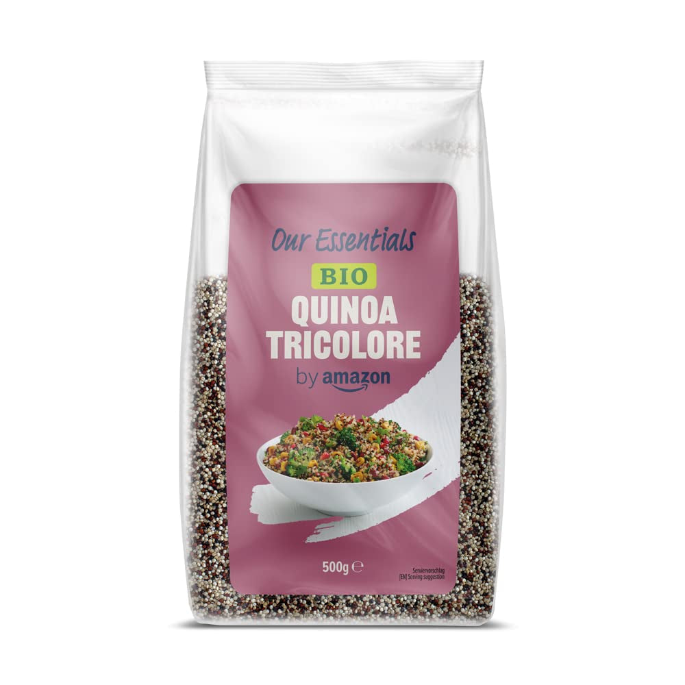 Quinoa tricoloră organică de la Amazon, 500 g (pachet de 1)