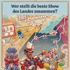 KOSMOS 684648 3-Ring Circus Adult Board Game 12+ Strategy Game 1-4 Player Party Game USA Traveling Circus Late 19th Century