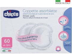 Chicco Naturalfeeling Antibacterial tampons, 60 pcs Food and Breastfeeding Accessories Bebe Naty Shop