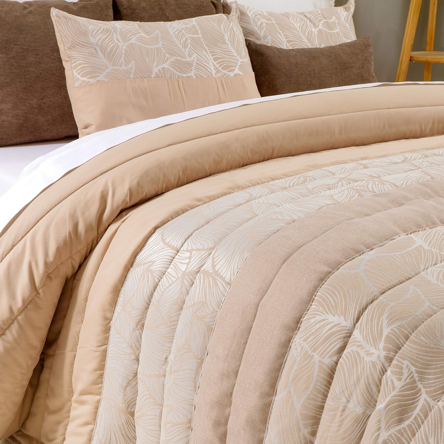 Sancarlos Spring 1 blanket, cream color, for beds with a width of 105 cm Quilts and quilts Naty Shop