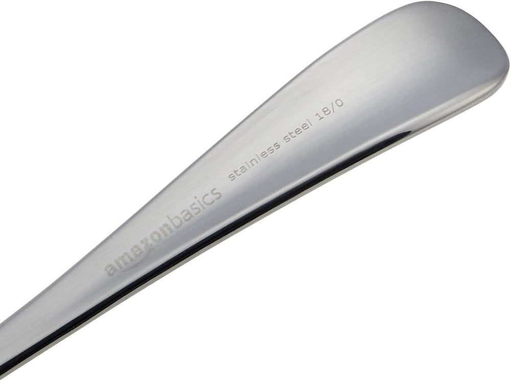 Stainless Steel Coffee Spoon, Round Edge Design, Pack of 12, Silver Naty Shop Kitchen