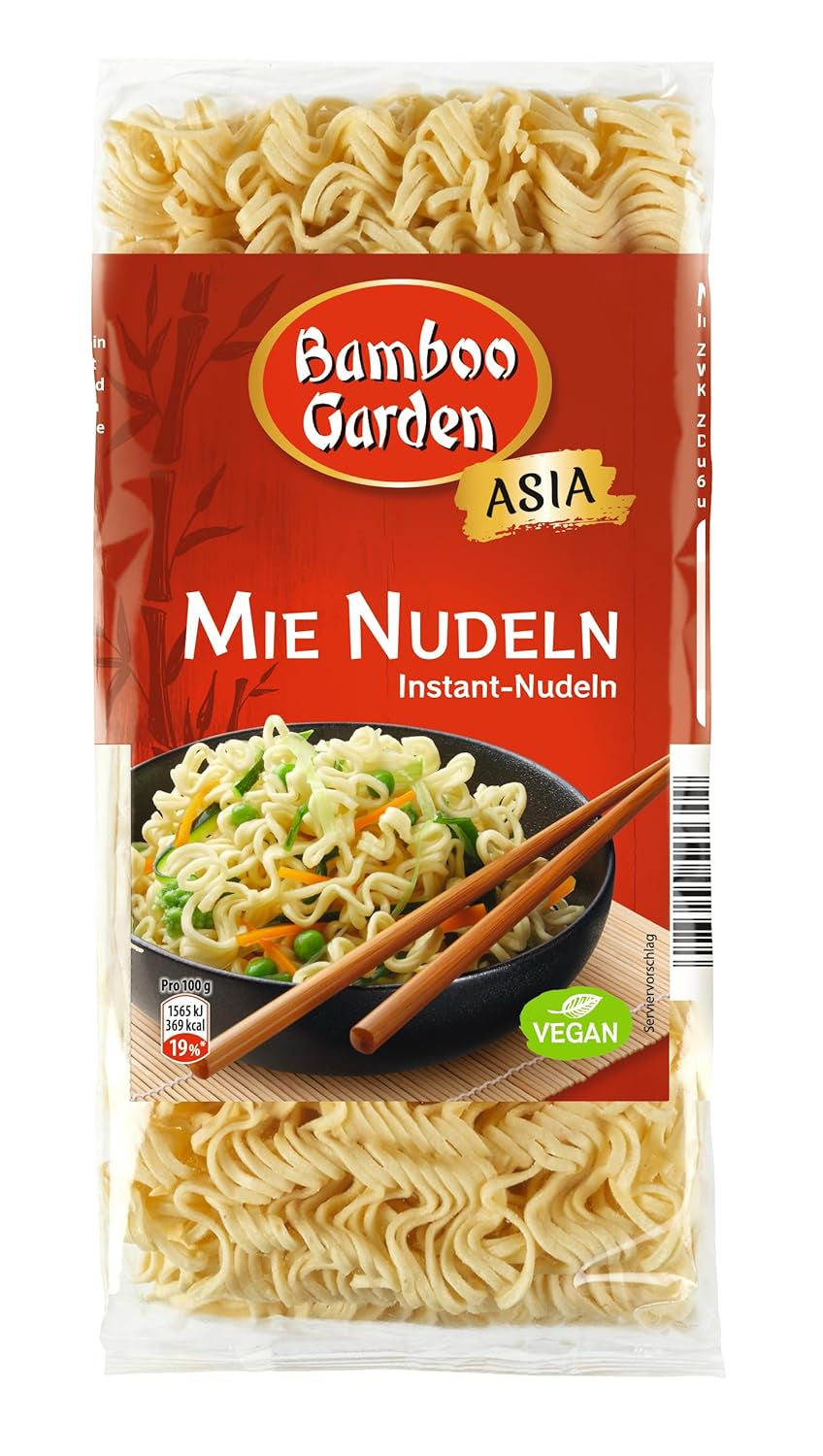 Bamboo Garden - Mie Noodles | Instant noodles for Asian cuisine | Ideal for wok dishes or soups Vegans | 250g bag