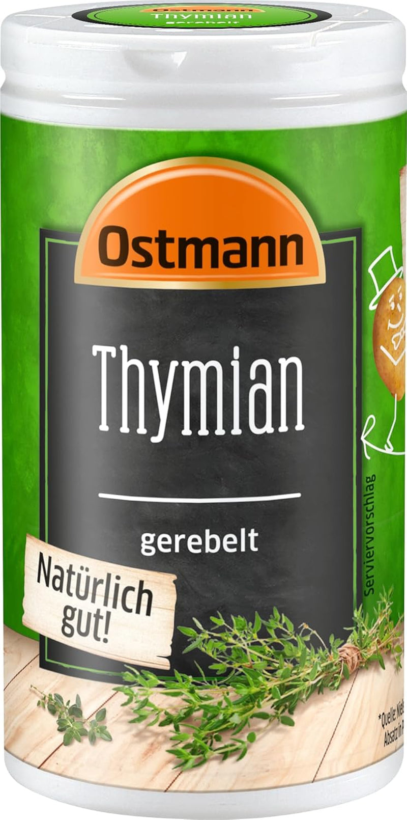Ostmann Thyme gerebelt 15 g Thyme-Gewürz für viele Fleisch-, Fisch-, Pilz-, und Gemüsegerichte der Mediterranen Küche, Amount: 1 Stück
