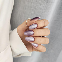Semilac UV Nail Polish 664 Lilac Gloss 7 ml – Cat Eye Effect, Unique Reflections with Magnetic Tool – Gloss Gala Collection