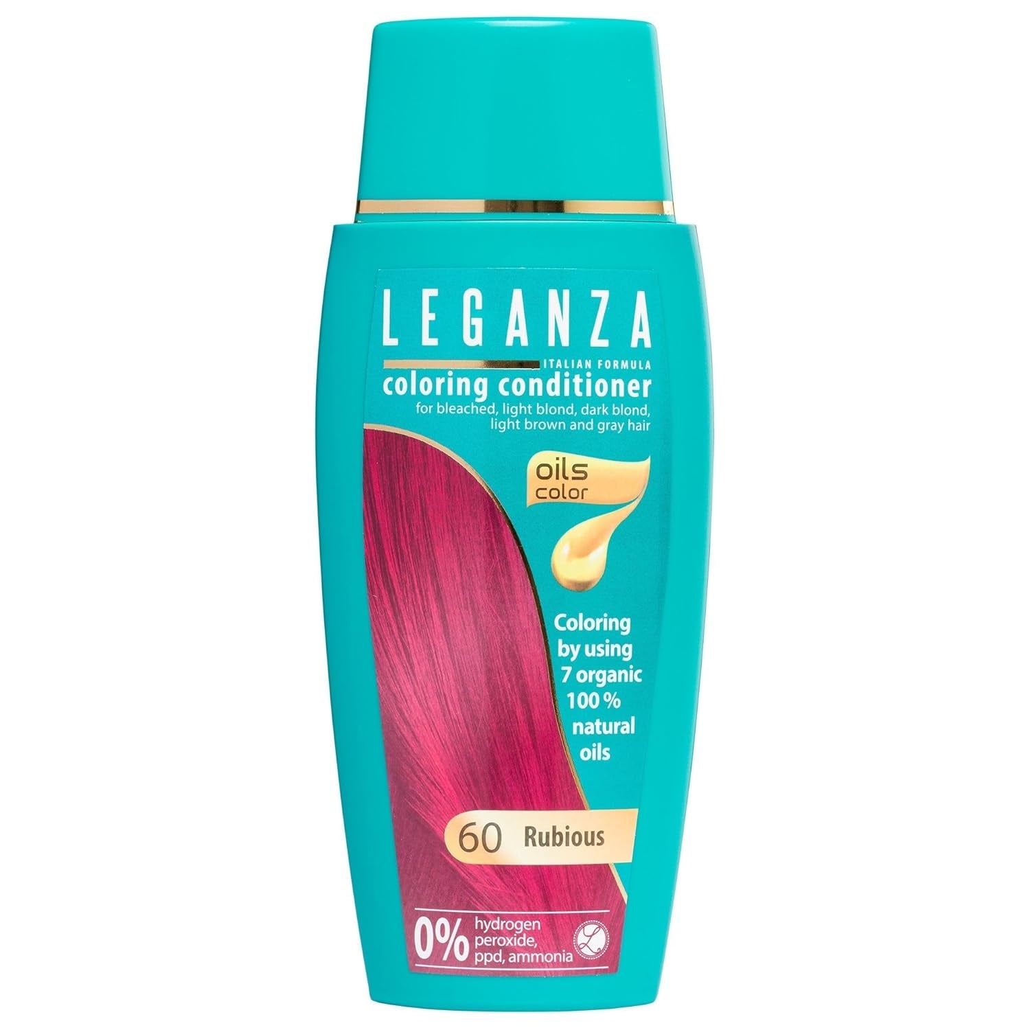 Leganza Natural Balm Hair Dye Colour 71 Café Latte | Vopsea de păr fără amoniac | Îmbogățită cu 7 uleiuri naturale | 150 ml Vopsea pentru par Naty Shop 60 Rubious