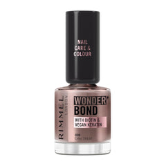 Rimmel Wonder'bond Care+Color nail polish, 006 Chai Treat, regenerates nails, with biotin and vegan keratin, modular, 12 ml