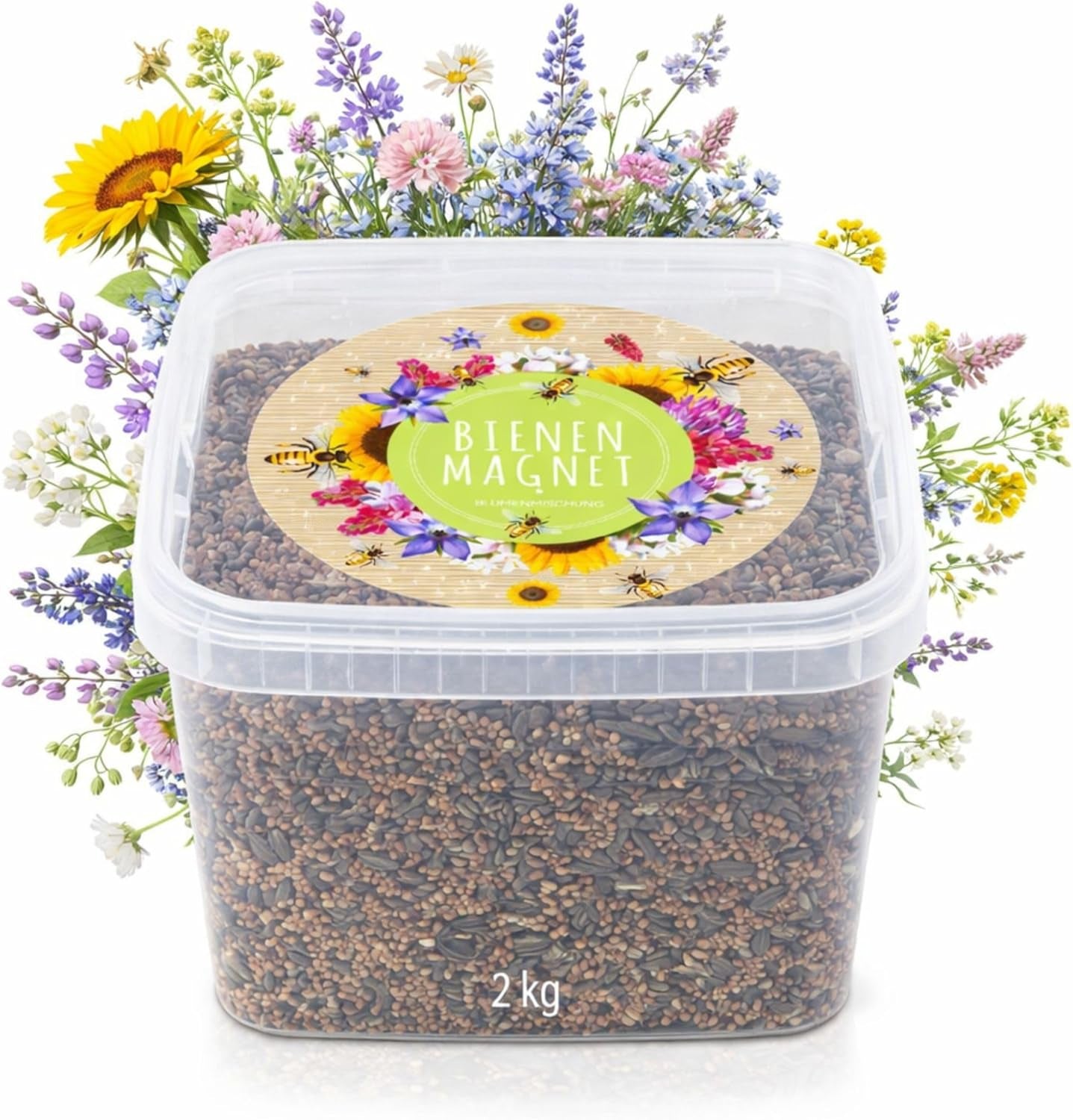 100g Wildflower Seeds for a Colorful Bee Pasture - Vibrant and Nectar Rich Wildflower Seed Blend for Bees and Butterflies (Includes FREE eBook)