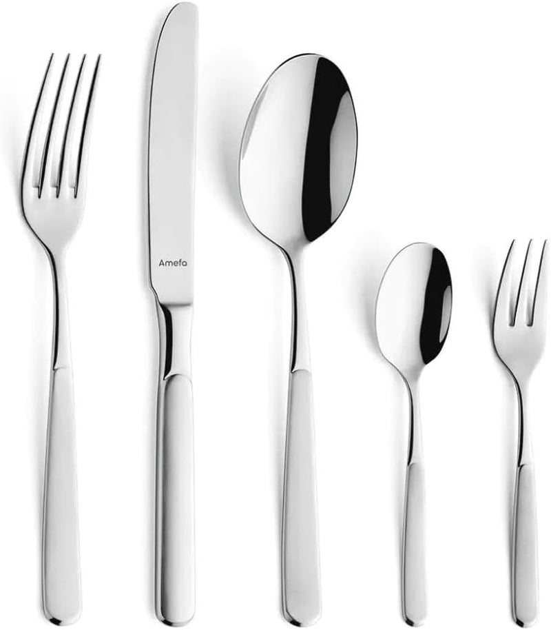 Amefa Satina cutlery set in 60 parts, for 12 people, safe Kitchen Naty Shop Satina 30-Teilig