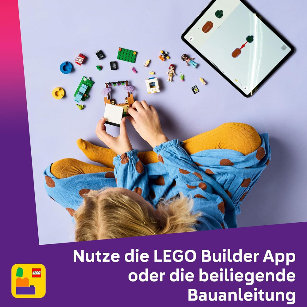 LEGO Friends Friendship Movie Night Toy for 6+ Year Old Girls - incl. 2 Mini Dolls, a Screen and a Light Brick Projector - Creative Building Set - 42642