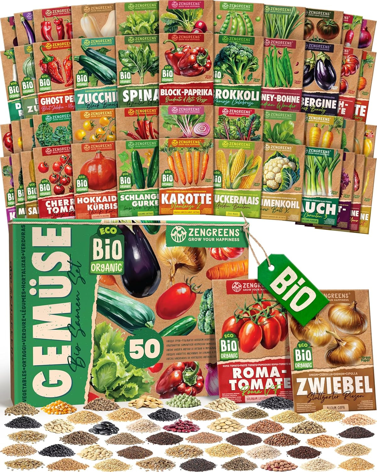 Organic Tomato Seeds in a Set of 10 - 10 Tomato Seeds for Easy Growing in the Garden, Balcony or Raised Bed - Plant Seeds - Seedlings