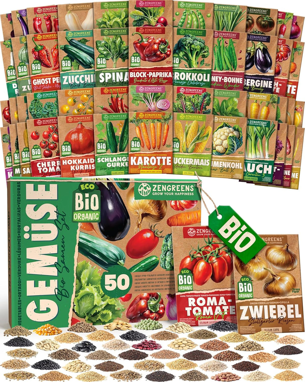 Organic Tomato Seeds in a Set of 10 - 10 Tomato Seeds for Easy Growing in the Garden, Balcony or Raised Bed - Plant Seeds - Seedlings