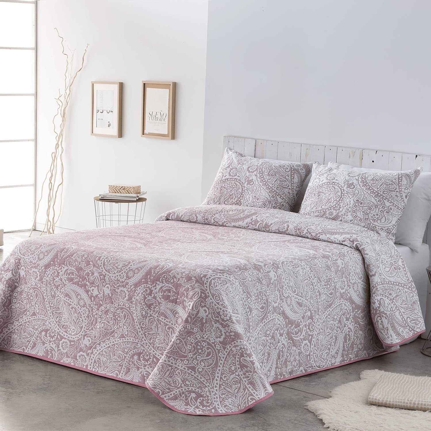 VIALMAN Light blanket Sofia 29, Cotton Polyester, Brown, Cama 135: 230 X 270 Cm Beds and Blankets Besuche den VIALMAN-Store Pink 105X190 Cm