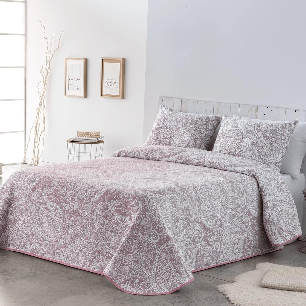 VIALMAN Cuvertură ușoară Sofia 29, Bumbac Poliester, Maro, Cama 135: 230 X 270 Cm Paturi si Cuverturi Besuche den VIALMAN-Store Roz 105X190 Cm