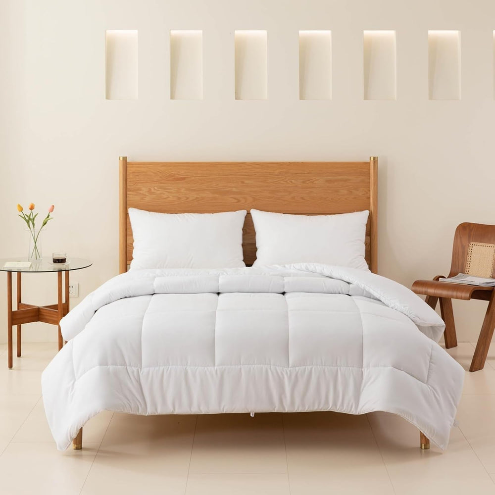 Plapumă Good Nite Plapumă pentru toate anotimpurile 155X220 Cm Plapume 4 anotimpuri Plapumă din microfibră Plapumă pentru patru anotimpuri Alb (155X220 Cm) Plapumi si pilote Naty Shop