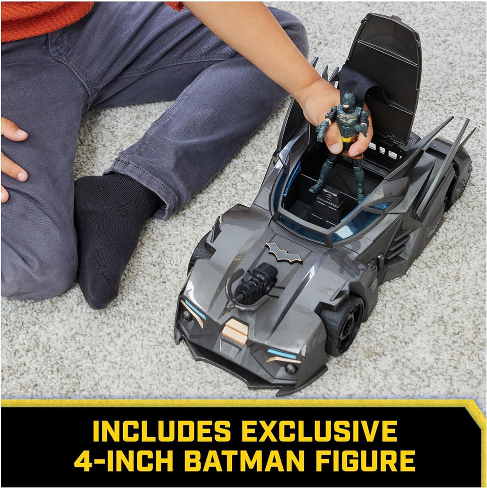 DC Comics Batman Offroad Batmobile with Catapult with Grab Hook and Grid Cell at the Back Including 10cm Batman Figure for Superhero Fans Ages 4 and Up Action Figures Naty Shop