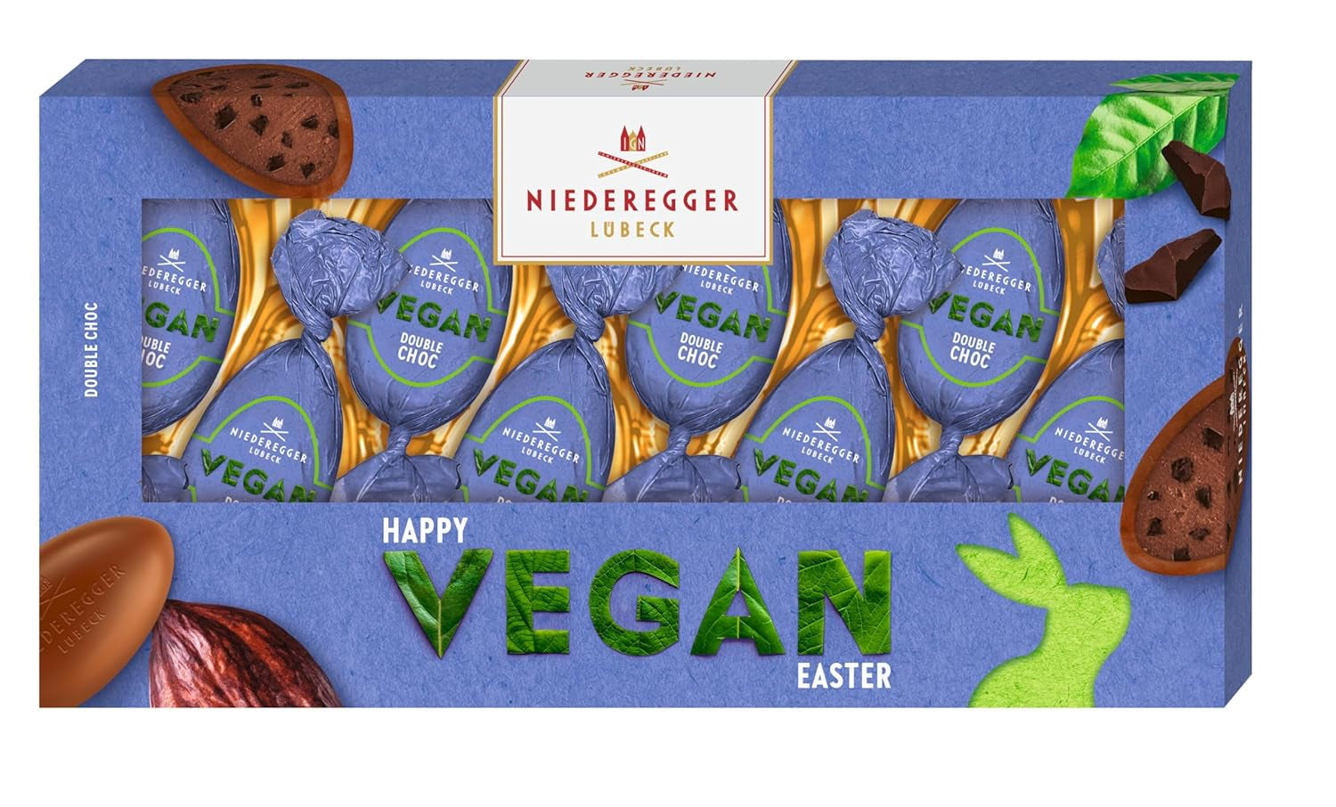 Niederegger vegan double chocolate eggs 100g