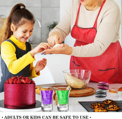 Set spray cu sclipici comestibil - 20 g praf de sclipici alimentar iridescent pentru băuturi, șampanie, prăjituri - colorant alimentar metalic comestibil pentru cocktailuri, vin, lichior, copt, prăjituri