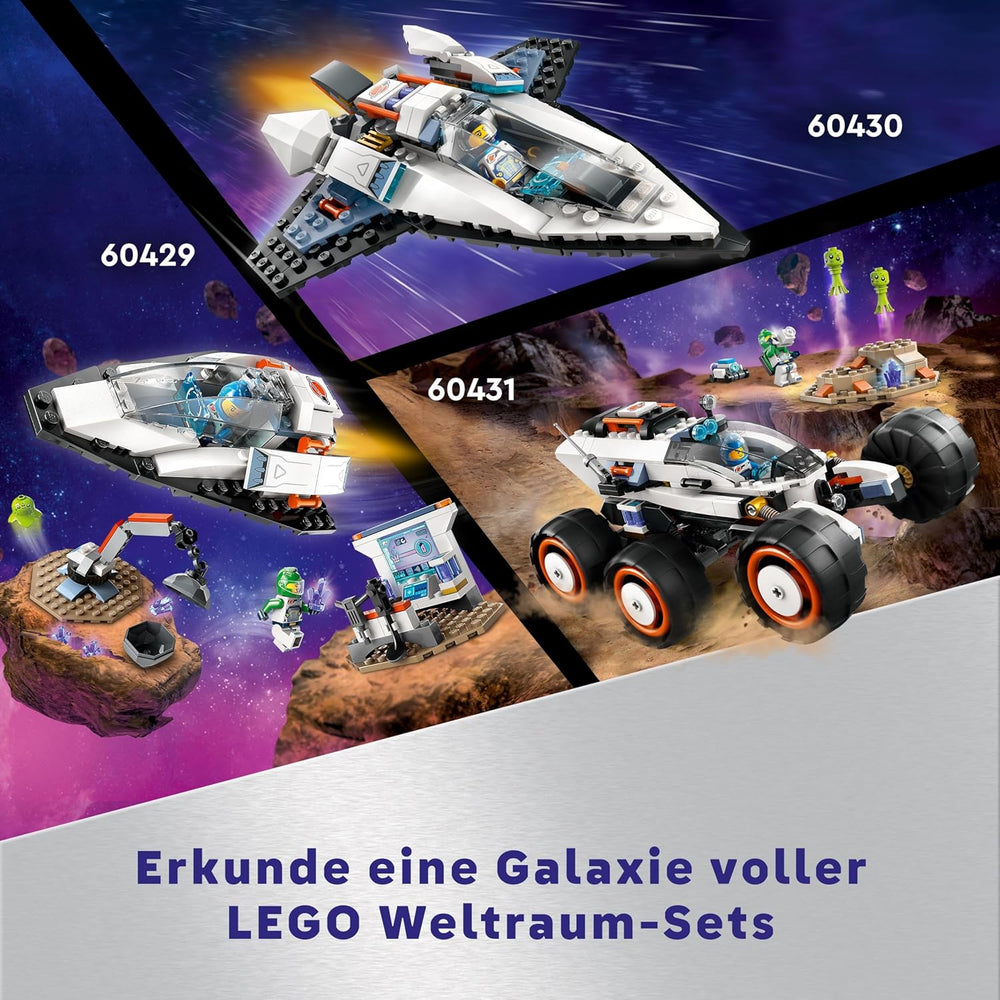 LEGO City Raumschiff, Weltraum-Spielzeug mit Space Shuttle für Kinder zum Baen, Jungen und Mädchen ab 6 Jahren, Set mit Astronaut-Figur 60430