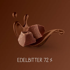 Dark chocolate bars 72% – 5 x 100 g – The finest dark chocolate squares – Chocolate wrapped in gold foil