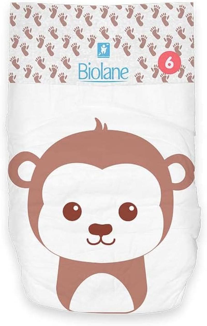 BIOLANE - Diaper pants - Size 6 (16 + kg) - No leaks for 12 hours - 1 month package - 108 diapers - Ecologic Mother and Child Naty Shop