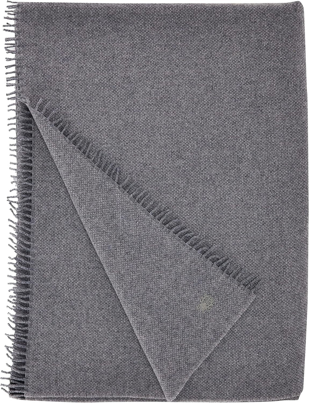 Must Relax Blanket - Wool blanket - High quality pure new wool plaid with fringes - 130X190 Cm - 310 Rose - From "Zoeppritz since 1828" Beds and Blankets 'zoeppritz since 1828' 940 Medium gray Mel. 130X190cm