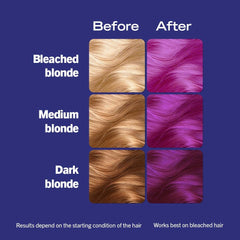 Mască de păr Live Color & Care, 5 minute de spălare, îmbunătățire temporară a culorii, durează până la 6 spălări - Velvet Plum, 150 ml Vopsea pentru par Naty Shop