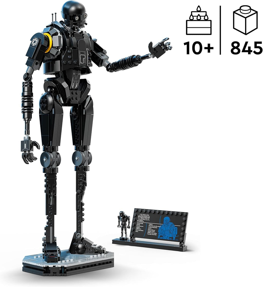 LEGO Star Wars 75434 Security Droid K-2SO - Construiește și expune figura, jucărie de construcție, model de colecție cu panou informativ - Cadou pentru băieți, fete și adulți fani Andor Seturi de constructie Besuche den LEGO-Store